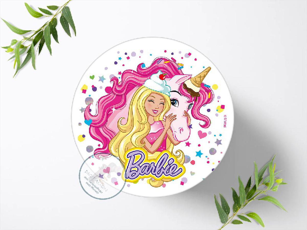 Einhorn Tortenaufleger Ø 20cm, 00043-E